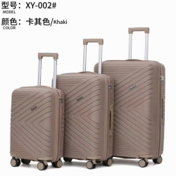 時尚PP拉桿箱新款旅行24寸行李箱三件套靜音萬向輪20寸登機箱