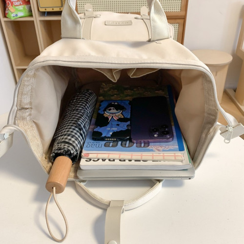 媽咪包包ins風手提感母嬰包包 媽媽包女書包 外出輕便旅行雙肩包