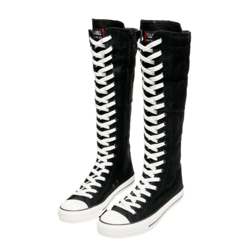 2023新款幫帆布鞋女內休閒鞋韓版百搭女式平跟鞋舞蹈拉鍊街舞鞋