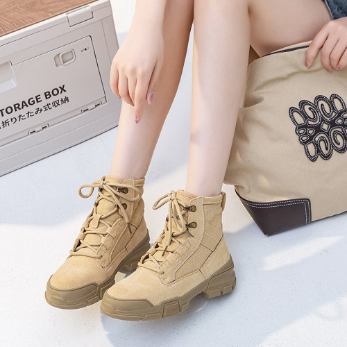 866-1丨868-1新款高幫露營工裝靴情侶款戶外登山鞋徒步戰術馬丁靴