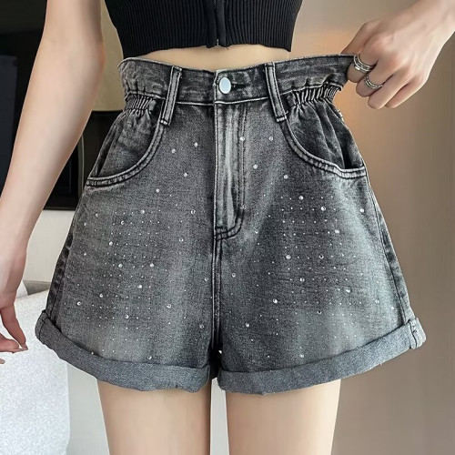 滿天星短褲女夏季薄款潮流寬松美式運動舒適休閒褲女士高腰短褲子