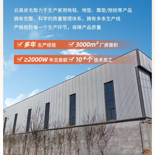 現代簡約可機洗仿馴鹿毛皮地毯臥室毛毯地墊床邊仿動物毯梳妝鏡子