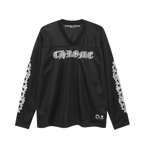 正確版克羅Chrome Hears冰球服網眼花臂十字架印花情侶款套裝