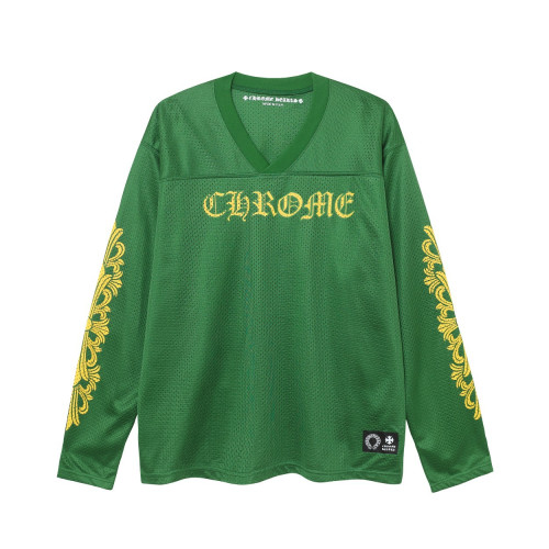正確版克羅Chrome Hears冰球服網眼花臂十字架印花情侶款套裝