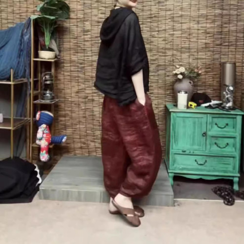 24560大愛美依緣2025夏季新款時尚純色連帽上衣休閒哈倫褲顯瘦女