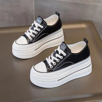 厚底8CM小白鞋軟底2025夏季新款內增高女鞋軟皮百搭小個子休閒