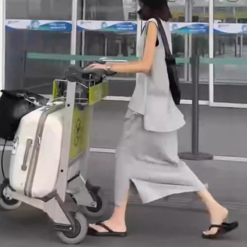 66579大愛美依緣2025夏季新款無袖不規則上衣時尚寬松半身裙顯瘦