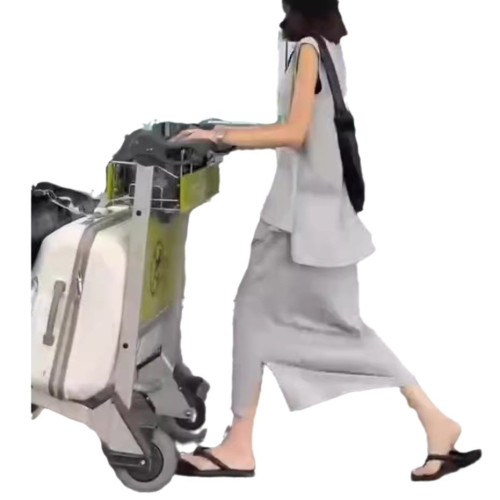 66579大愛美依緣2025夏季新款無袖不規則上衣時尚寬松半身裙顯瘦