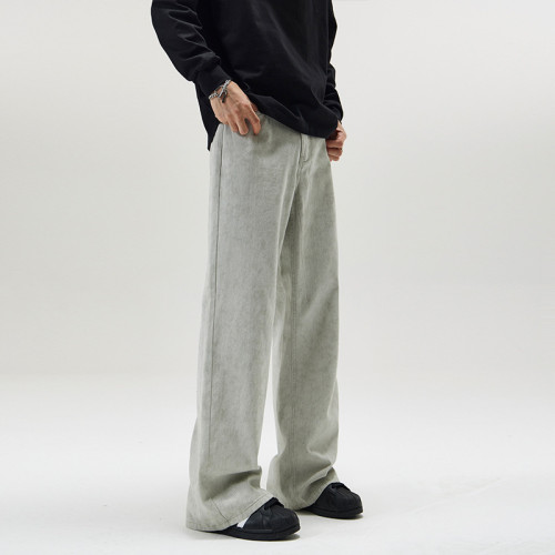 LKTM男裝#新款大理石暗紋dirtyfit休閒長褲男美式潮牌A字型微喇褲