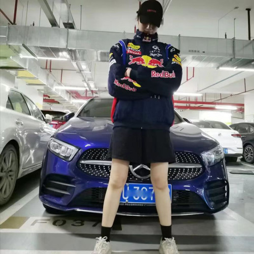 F1賽車服刺綉賽車服騎行服機車服刺綉休閒長袖RED BULL紅牛賽車服