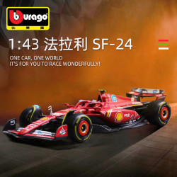 2024Burago比美高1:43法拉利F1車模SF-24金屬賽車玩具仿真合金模