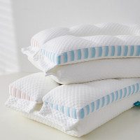 7A雙層枕頭枕芯O型護頸椎三合一助睡眠家用一對裝成人睡覺