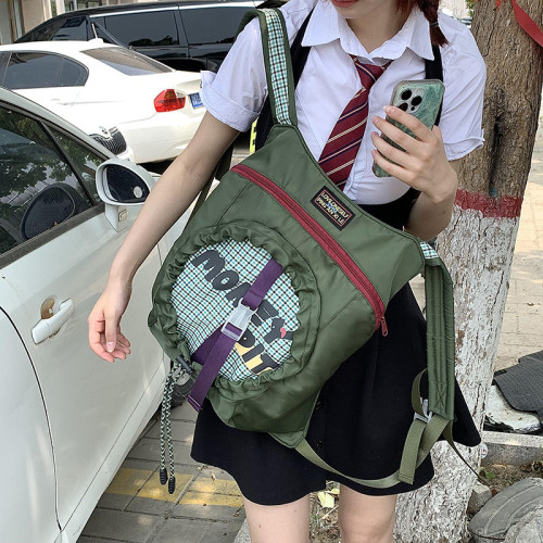 韓版小衆閨蜜雙肩包女輕便防水大容量旅行後背包大學生休閒書包