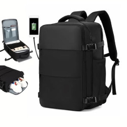 旅行雙肩包大容量男女商務通勤休閒後後背包多隔層書包手提電腦包