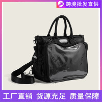 大容量痛包通勤透明娃包雙肩大包2024新款學生上課書包單肩電腦包