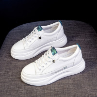 休閒鞋子女2024新款女鞋韓版百搭厚底增高小白鞋運動單裡女士