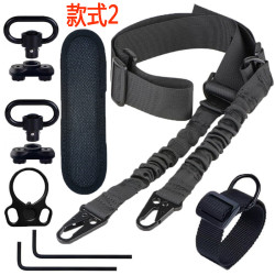 跨境戰術背帶尼龍雙點槍帶qd釦背帶環戶外多功能任務繩斜挎槍背帶