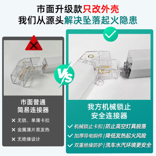 美容工位蜂窩燈寬壓110-240v可拼接古鎮産業帶ce出口6500K洗車燈
