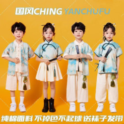 兒童啦啦隊演出服幼兒園小學生運動會開幕式團體班服百褶裙合唱服