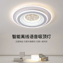 臥室燈吸頂燈現代簡約led主臥燈2024年新款網紅水晶書房房間燈具