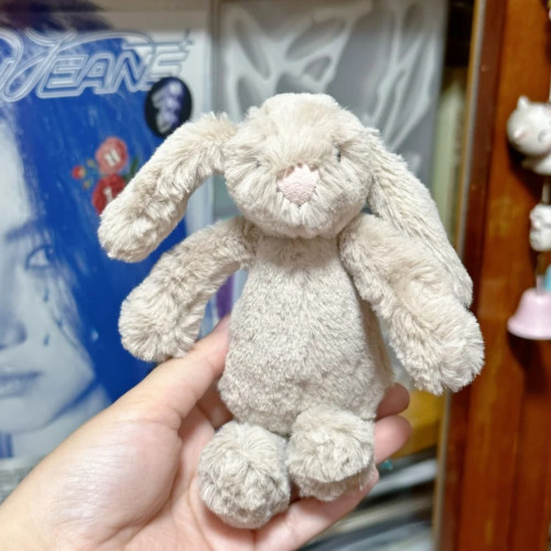 ---害羞邦尼兔系列愛心邦尼兔金標碎花毛絨玩具禮物玩偶公仔