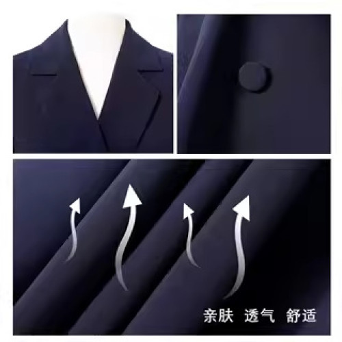 職業連衣裙女夏季短袖西裝裙職場通勤面試正裝氣質時尚高級工作服