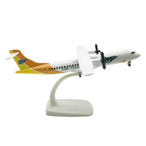 20CM ATR機型仿真合金飛機模型帶輪子靜態擺件禮品起落架