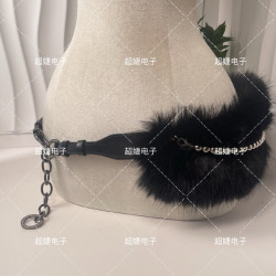 Y2k復古D.I.A毛毛腰帶 倣皮草腰封 毛羢腰鏈 跨境熱賣