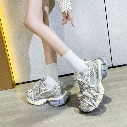 2025秋季新款巴黎3xl九代老爹鞋男款女鞋厚底增高休閒做舊運動鞋