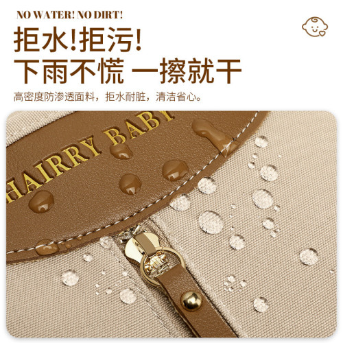 新款多功能大容量媽咪包輕便護外收納雙肩母嬰包時尚媽媽待産包