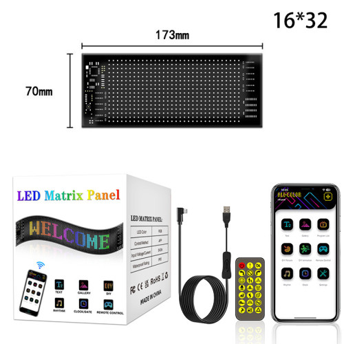 led汽車軟屏usb車用柔性廣告屏APP藍牙智能屏櫥窗惡魔之眼顯示屏