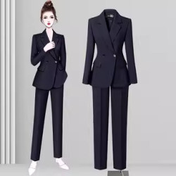 高級西裝套裝女2025新款乾練氣質西服外套通勤面試職業正裝工作服