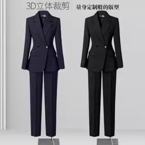 高級西裝套裝女2025新款乾練氣質西服外套通勤面試職業正裝工作服