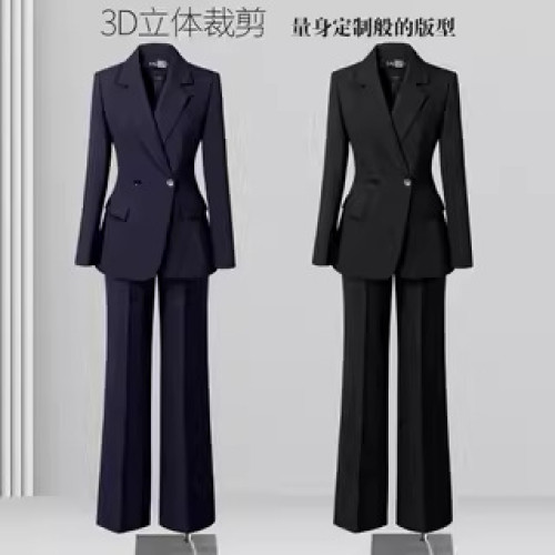 高級西裝套裝女2025新款乾練氣質西服外套通勤面試職業正裝工作服