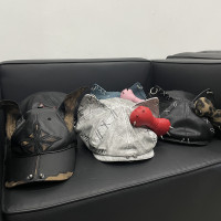 2024年小衆設計狗耳朵創意十字架時尚棒球帽子男女同款