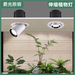 嵌入式全光譜伸縮植物補光燈室內綠植景觀補光燈