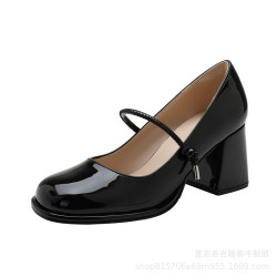 卓詩呢粗跟女鞋：瑪麗珍-56