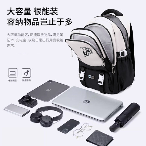 自然魚拉桿書包兒童3-6年級小學生後背包帶輪女初中生拉桿箱雙肩包