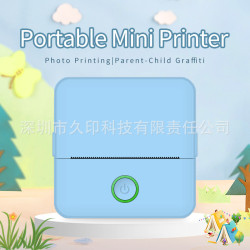 跨境小型迷你打印機無線可連手機藍牙無墨多功能文本照片標簽打印