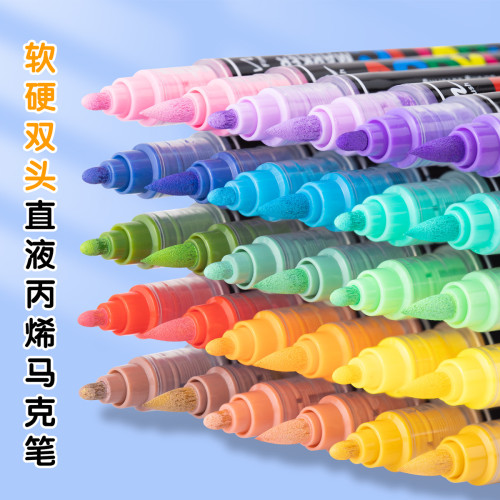 廣納8102直液式丙烯馬克筆不透紙可曡色美術繪畫diy手繪塗鴉畫筆