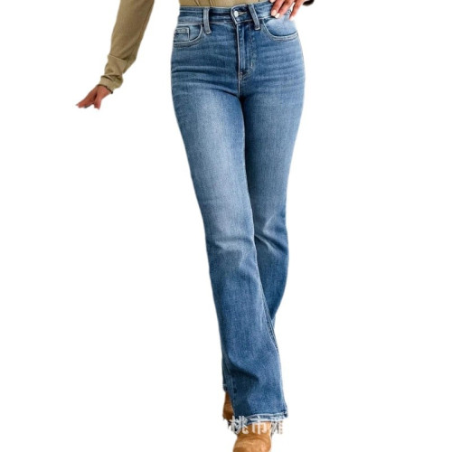 高彈收腹修身牛仔褲 Tummy Control Bootcut Jeans