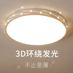 2024年新款主臥室燈LED吸頂燈簡約現代大氣圓形陽台客厛房間燈具