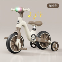 新款兒童多功能三輪平衡車滑行車學步車有腳踏音樂燈光