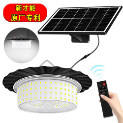 新款244LED太陽能吊燈人體感應遙控吊燈棚穀燈防水庭院露營燈