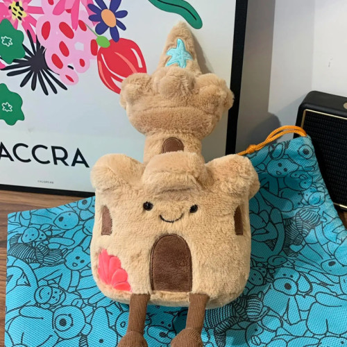英國Jellycat新品趣味沙堡沙灘城堡陪伴安撫公仔生日禮物玩偶萌物