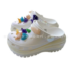 cross新款洞洞鞋女鞋厚底增高光輪包頭戶外沙灘涼拖鞋207988