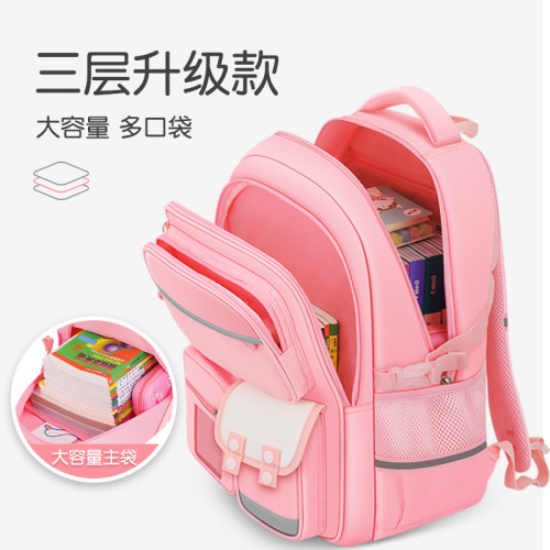 書包小學生女生大容量兒童護脊女孩三到六2024新款一年級輕便男童