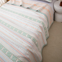 純棉六層紗布軟蓆夏季母嬰A類床蓋提花床單棉被涼感A類母嬰