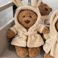 新品浴袍巴塞超萌高顔值毛絨玩偶寶寶安撫玩具