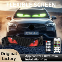 APP藍牙車用廣告屏LED柔性顯示屏ip65防水全彩智能車貼 軟屏顯示